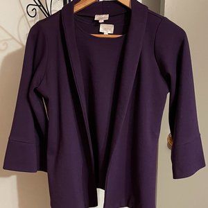 AKIMA 2 Piece Purple Tank and 3/4 Sleeve Jacket Made in Canada